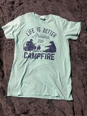 Delta Mint Green 'Campfire' Graphic Tee
